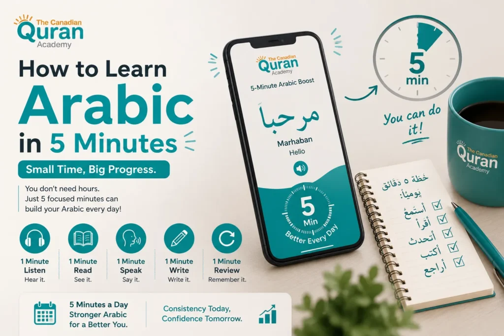 HOW TO LEARN ARABIC IN 5 MINUTES IN CANADA?