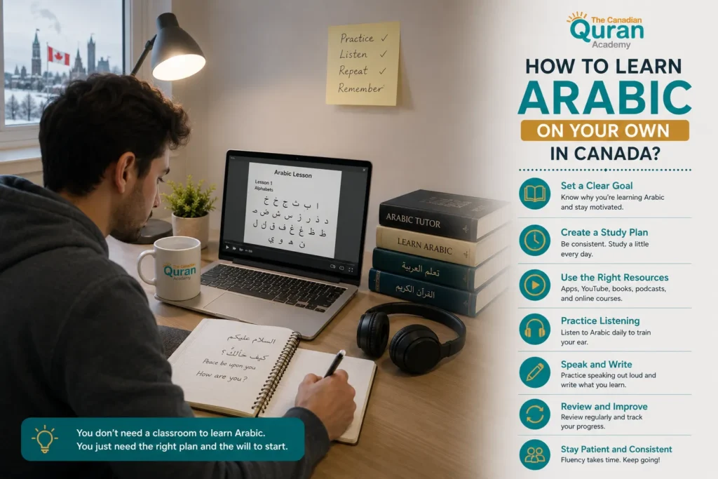 HOW TO LEARN ARABIC ON YOUR OWN IN CANADA?
