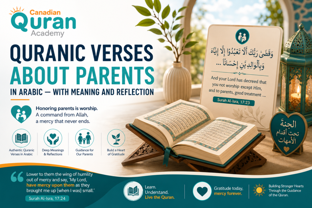 Quranic Verses About Parents in Arabic 