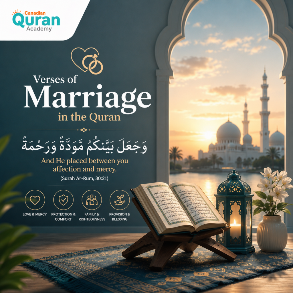 Quran Verses About Marriage in Arabic  