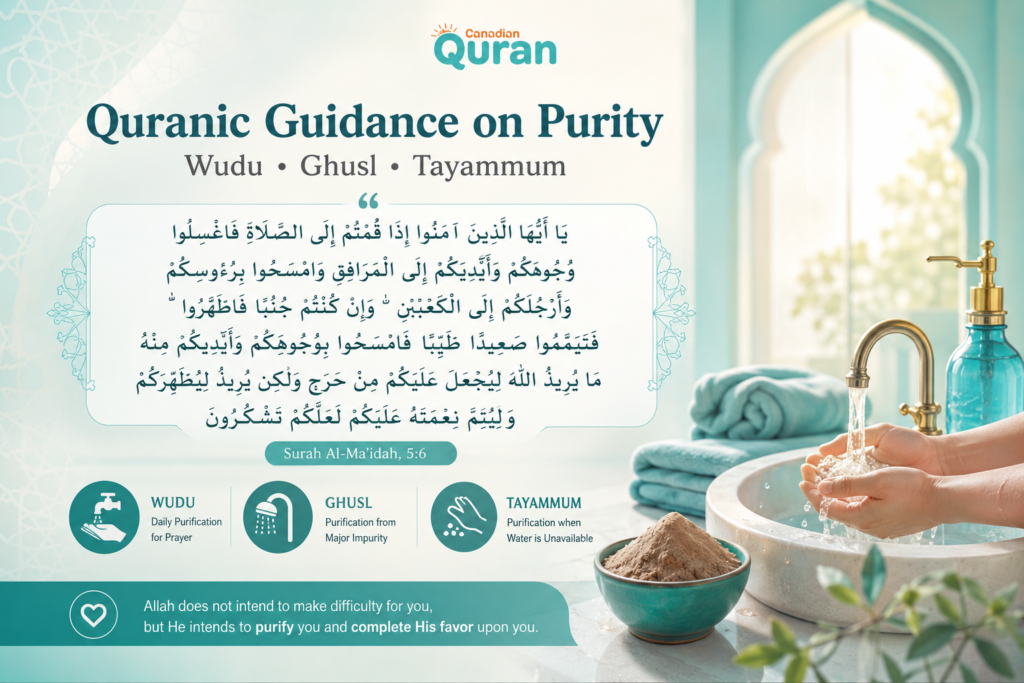 Quranic Verses on Cleanliness in Arabic 1 image 327