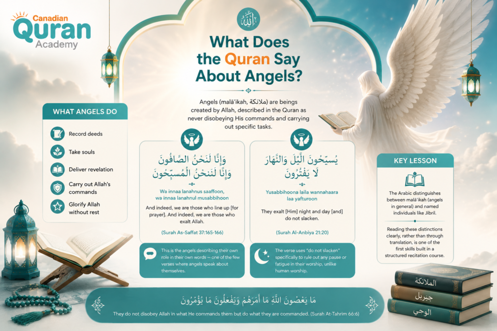 Quran Verses About Angels in Arabic With Translation and Meaning 1 image 76